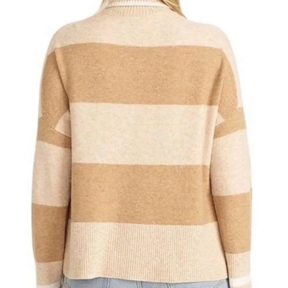 J. Crew Women's Striped Turtleneck Sweater in Supersoft Yarn‎ Small - Picture 3 of 16